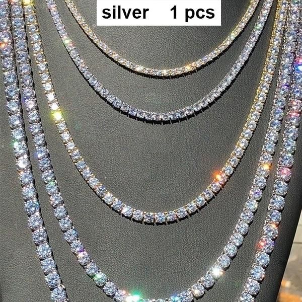Chains Mens And Women Gold Square Chain Icy Dias Hip Hop Choker Sier Necklace Bg Urious Jewelry For_ipsvogv.com
