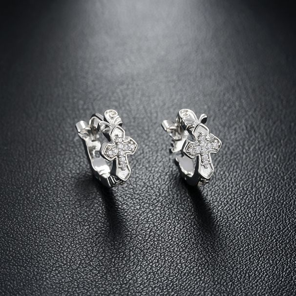 Cross E, Men's Fashion Trend, Personality, Creative Design, Ear Buckle, Women's High-end Versatile Accessories,_ipsvogv.com