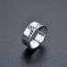 Unisex Niche Design Japanese And Korean Style Personality Smiley Face Open Ring Retro Thai Silver Smile Letter Ring Internet Celebrity Jewelry_ipsvogv.com