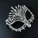 New fashion personality rhinestone mask party geometric hollow mask Halloween dance face decoration Mask_ipsvogv.com
