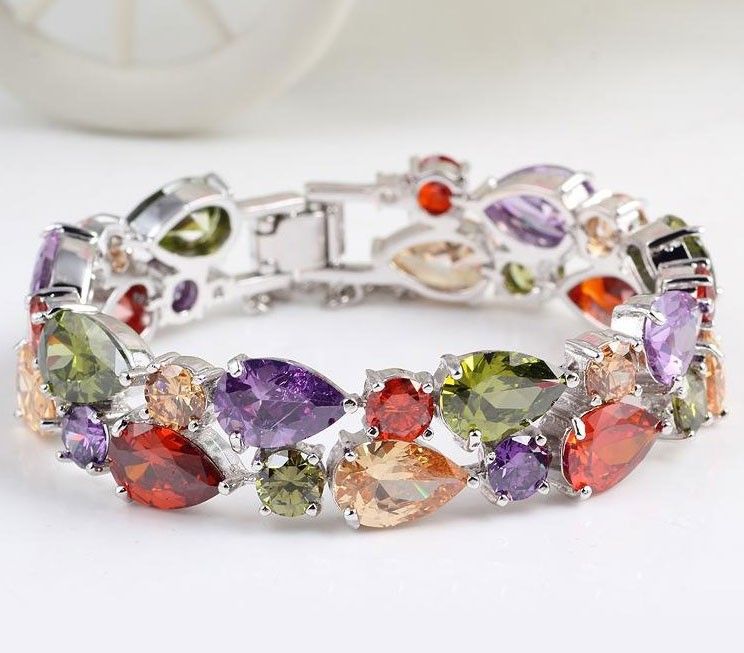 Fashion Color Bracelet Series Women's Copper Hand Decoration Micro Inlaid Zircon Luxury Jewelry_ipsvogv.com