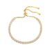 4mm Round Zircon Single Row Full Diamond Adjustable High-Quality Tennis Bracelet For Women And Men_ipsvogv.com