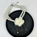French Camellia Pearl Necklace, Light Luxury, Niche Design, High-end Feel, Long Waist Small Fragrance Style, Body Chain,_ipsvogv.com