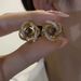 Women's Tide Bright Color Zircon Heavy Winding Metal Wind High-grade Light Fashion Earrings_ipsvogv.com