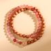 Natural Ice Drifting South Red Agate Sandalwood Double Circle Chinese Buddhist Bead Cultural Play Bracelet, Temple_ipsvogv.com