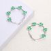 Fashion Temperament Three Leaf Clover Earrings Four Leaf Clover Oil Drop Exaggerated Earrings_ipsvogv.com
