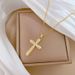 【 】 Cross Light Luxury Charm Gorgeous Full Diamond Necklace Women's Versatile Clavicle Titanium Steel Chain_ipsvogv.com