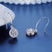S Silver Diamond Earhook Women's Mosang Stone Classic Round Bag Earrings with Exquisite Quality_ipsvogv.com
