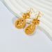 Plated Bridal Necklace Earrings Two Piece Dubai India Water Drop Sand Gold Jewelry Set_ipsvogv.com