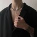 Jewelry hip hop Cuban necklace men's high street thick chain titanium steel necklace ins high grade sense of all matching jewelry women_ipsvogv.com