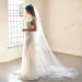Hair Jewelry V97 Elegant Veil Drop Bridal Veils 2 Tiers With Blusher Ribbon Edge Soft Tulle Cover Face Wedding_ipsvogv.com