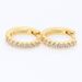 Women's Jewelry Gold Plated Sparkling Hug Earrings Fashionable Niche Design Circle High End Earrings_ipsvogv.com