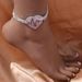 jewelry creative novel electrocardiogram Anklet Beach full diamond multi-row heart-shaped Anklet_ipsvogv.com