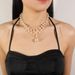 Fashionable pearl necklace with adjustable neckband, multi color long sweater chain set 7100_ipsvogv.com