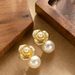 French Exquisite Fashion High Gloss Shi Jia Pearl Flower For Women With Versatile Temperament And High-end Silver Needle_ipsvogv.com