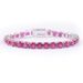 Light Luxury Colored Gemstone Bracelet 3/4/5mm Tennis Chain Sterling Silver Inlaid Cultured Ruby Bracelet Summer New Product_ipsvogv.com