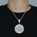 Hip Hop New Round Letter MONEY AND FAMILY Pendant Fashion Trendy Men's Necklace_ipsvogv.com