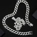Hip Hop Letters NO DAYS OFF Necklace 24 Cuban Chain Decoration Alloy Number 365 Pendant_ipsvogv.com