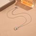 Colorful Zircon Love Titanium Steel Non Fading Necklace For Women's Light Luxury Small Group Commuting Collarbone Chain,_ipsvogv.com