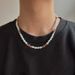 Red Cross Collarbone Chain, Men's High-end Feel, Colorful Niche Design Accessories, Pearl Necklace, Versatile And Trendy_ipsvogv.com