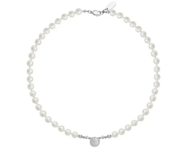 Fashion Crystal Beaded Pearl Necklace Chain Necklace Baroque Choker For Women Party Jewelry Gift_ipsvogv.com