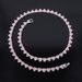Unisex 6mm Heart Shaped Simple Diamond Necklace Men And Women Hip Hop Neck Chain Clavicle Chain_ipsvogv.com