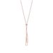 2023 New High-quality Korean Gold Triangle Tassel Pull-out Titanium Steel Collarbone Chain Does Not Fade_ipsvogv.com