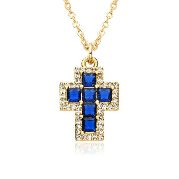 Necklace Women Jewelry Zircon Cross Zircon High End Simple Niche Design Pendant Women Accessories_ipsvogv.com