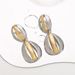 E13018 design gold and silver color blocked geometric alloy earrings, personalized, niche, high-end earrings for women_ipsvogv.com