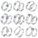 Cool Style Couple Silver Plated Jewelry Open Live Tikto Wedding Pair Ring_ipsvogv.com