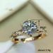 Cao Shi's Classic Round Ring Winding Fried Dough Twists Shape Micro Inlaid Six Claw Valentine's Day Qixi Gift_ipsvogv.com