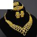 European and American jewelry popular alloy bridal wedding jewelry set necklace earrings four-piece jewelry manufacturer supply_ipsvogv.com