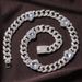Novel Love Inlaid Cuban Necklace Women Colorful 12mm Hip hop Metal Chain Hip hop Street Rap Jewelry_ipsvogv.com