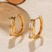 French Cold Style Square Retro Earrings Copper Plated K Real Gold Simple INS Style Sugar Cube Maillard Ear Buckle Color Preservation_ipsvogv.com