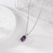 Korean Version Of Personalized Fashionable And Elegant, Angel Tears, Purple Pendant, Necklace, Accessory_ipsvogv.com