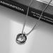 Three Ring Pendant With Interlocking Rings, Cool And Stylish Titanium Steel Necklace, Trendy Men's Accessory_ipsvogv.com