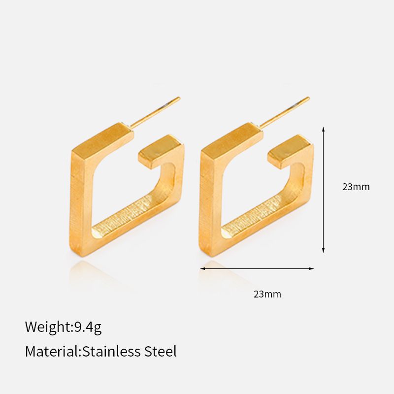 Women’s Jewelry Set Fashion Ins Style Gold Stainless Steel Ladies Earrings Fashionable Niche Exaggerated Non Fading Earrings Jewelry_ipsvogv.com