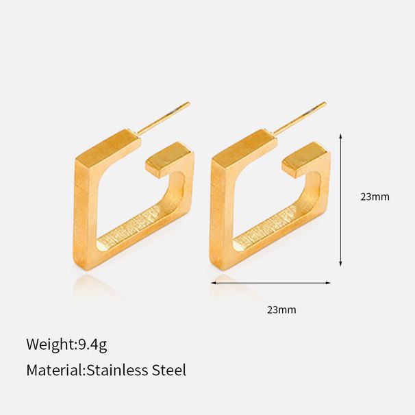 Women’s Jewelry Set Fashion Ins Style Gold Stainless Steel Ladies Earrings Fashionable Niche Exaggerated Non Fading Earrings Jewelry_ipsvogv.com
