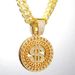 Alloy Jewelry Fashion US Dollar Letter Pendant Single Pendant Trendy Brand Personality Full Diamond Necklace_ipsvogv.com