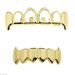 Hot Sale HIPHOP Halloween Vampire Hollow Fangs Gold Teeth Set Gold Grillz_ipsvogv.com