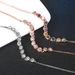 Unisex Fashion Simple Hot Sale Women's Chain Bracelet Rose Gold Plated Colored Zircon Jewelry_ipsvogv.com