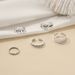 Hot Selling Rin, Double Layered Opening, Personalized Cold And Indifferent Style, Love Combination, 5-piece Set Of_ipsvogv.com
