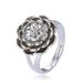 Unisex Version Of Rose Daisy Flower Ring Color Preserving Electroplating Hand Jewelry Opening Adjustable Ins Internet Celebrity Style_ipsvogv.com