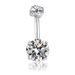 Women's Jewelry Diamond Zircon Belly Button Ring Belly Button Nail Piercing Jewelry_ipsvogv.com
