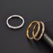Women's Jewelry Stainless Steel Zircon Inlaid Ring Ladies Ins Net Red Gold Star Ring Jewelry_ipsvogv.com