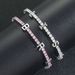 Unisex Hip Hop 3MM Tennis Chain Private Custom 26 English Letter Bracelet Personality DIY Trendy Hip Hop Bracelet_ipsvogv.com