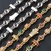 Men's Jewelry Hip Hop Colored Gemstone Bracelet Light Luxury High End Jewelry Men's Bracelet Accessories_ipsvogv.com