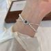 S Pure Double-layer Broken Silver Pearl Bracelet, Niche High-end, Gentle And Luxurious Temperament, French Bracelet Gift_ipsvogv.com