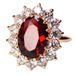 Daifei Style Blue Oversized Pigeon Egg Red Crystal Inlaid Index Finger Ring, Tanzanite Colored Women's Ring_ipsvogv.com
