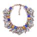 Short necklace Women's fashion accessories full of diamond exaggerated floral necklace clothing accessories_ipsvogv.com